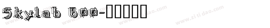 Skylab 600字体转换